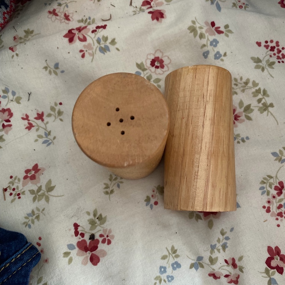 Wooden Salt and Pepper Shakers